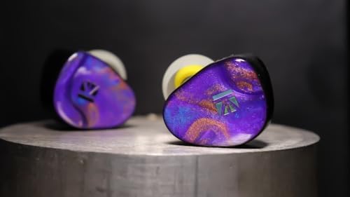 KBEAR KB02 Pro In-Ear Monitor Headphones – Premium 10 mm Beryllium-Plated Diaphragm for Superior Sound Precision and Deep Bass, Ergonomically Designed 3 D Printed Resin Housing for Extended Comfort and Durability, Customizable Detachable 2-Pin Cable for Versatile Connectivity, Perfect for Musicians, Audiophiles, and Performing Artists Seeking Unmatched Audio Fidelity and Broad Device Compatibility