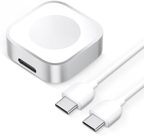 Dual-Function Magnetic USB-C Charging Cable for Apple Watch – Efficient Fast Charging for i Watch Ultra, SE, and Series 10-3 – The Ultimate Travel Essential for Camping, Cruising, and Vacations – Lightweight, Durable Design Ensures Seamless On-the-Go Power Solutions