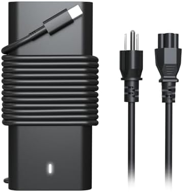 High-Speed 65 W USB Type-C Charger for Dell Laptops – Compatible with Latitude 5530, Inspiron 7425, XPS 13 & More – Enhanced Efficiency & Multi-Protection Design for Safe Charging – Perfect Power Adapter for Home & Office Use – Universal Fit for New Dell Models with 30-Day Money Back Guarantee and 12-Month Warranty