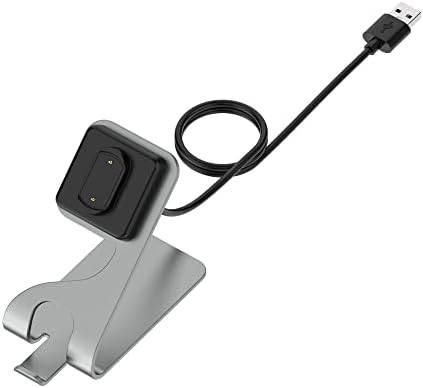 Chofit Premium Charger Dock for Amazfit Smartwatches – Fast USB Charging Station with 4.9 ft Cord for GTR4, GTR4 Pro, GTS4, GTS3, GTR 3, and T-Rex 2 – Stylish Silver Finish for Home & Office Use – Reliable & Durable Smartwatch Accessory
