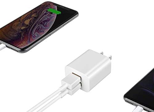 Dual-Port USB Wall Charger Block 2 Pack – Fast Charging Adapter for Apple i Phone 15/14/13/12/XS Max/XR/X/8/7/6/SE/5 C, Samsung Galaxy, LG, Kindle Fire – Compact, High-Speed Charging Solution for Home, Office & Travel