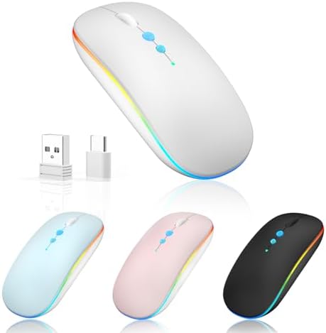 Elevate Your Computing Experience with the Q23 S Black Wireless Mouse – Rechargeable, Dual Mode USB-A & Type-C, Silent Operation, and 3 Adjustable DPI for Ultimate Precision and Versatility Across Laptops, Macs, PCs, and Android Devices
