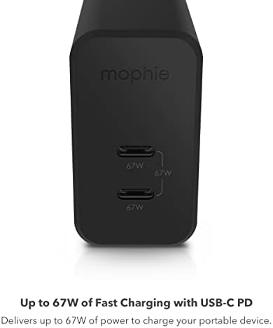 Mophie Speedport 20 W USB-C Fast Charger – Compact Ga N Technology Power Adapter for Mac Book Pro 13, i Phone 16/15/14 Pro, Galaxy S25/S24, Google Pixel 9 – Efficient and Lightweight Charging Solution for On-the-Go Professionals