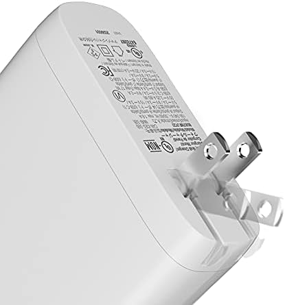 Amazon Basics 65 W Ga N USB-C Wall Charger – High-Speed Power Delivery Adapter for Laptops, Tablets & Smartphones, Compact & Foldable Design for Ultimate Portability, Efficient Charging Solution in Sleek Black Finish