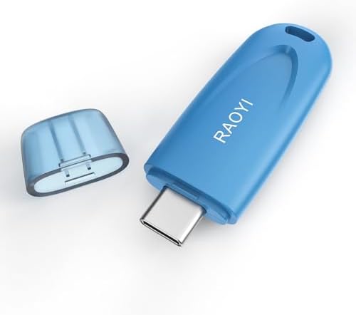 RAOYI 256 GB USB C Flash Drive – Lightning-Fast 130 MB/s Dual OTG Metal Memory Stick for Seamless File Transfers with Keychain – Ideal for Smartphones, PCs, Mac Books, and Tablets (Red) – Ultimate Storage Solution for On-the-Go Professionals