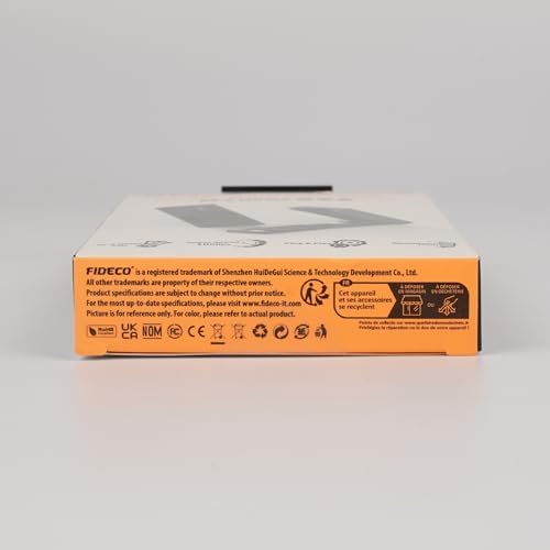 FIDECO High-Speed M.2 NVMe Enclosure – USB 3.2 Gen 2 Adapter for M & M+B Key SSDs, 10 Gbps Data Transfer, Tool-Free Setup, Durable Aluminum Alloy Design, Compact Sandwich Style, Enhanced UASP & Trim Support for Optimal Performance and Reliability