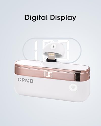 Compact 5,000 m Ah Portable Charger with 22.5 W Fast Charging – Sleek Power Bank with Digital Display for i Phone 16/15, Samsung, LG, Google & More – Ultimate Compatibility for On-the-Go Power Solutions