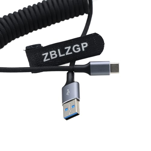 Nylon Braided USB C to USB A Cable for Fast Charging & High-Speed Data Transfer – Perfectly Compatible with Fujifilm X-T4, Blackmagic PCC 4 K, Atomos Ninja V, and DJI Drones – Durable, Tangle-Free Design for Professionals & Creatives