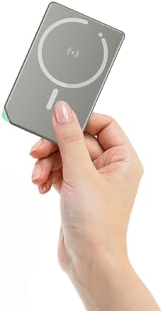 Ultra-Compact Blue Magnetic Wireless Power Bank for i Phone 12-16 Pro Max – 5000 m Ah Fast-Charging Battery Pack with Seamless Attachment for On-the-Go Convenience and Enhanced Compatibility – Essential Travel Accessory for Effortless Energy Backup