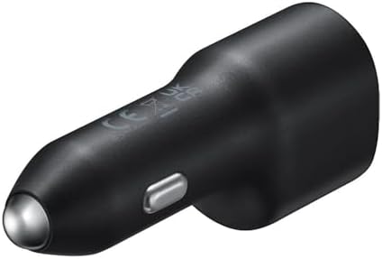 Ultra-Fast Vehicle Charger with Dual USB-C and USB-A Outputs – 40 W Power Delivery for Rapid Charging on the Go, Compatible with Samsung and More, Compact Design for Easy Portability