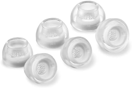 Advanced Silicone Ear Tips for Galaxy Buds 3 Pro – AZLA Sedna Earfit Crystal (Clear Pearl, SMAPP-Certified) – Superior Comfort & Acoustic Isolation – 3 Sizes (Small, Medium, Large) – Essential Samsung Galaxy Buds Pro 3 Accessories – Transform Your Audio Experience with Premium Noise-Cancelling Earbud Tips – Ideal for Extended Wear and Active Lifestyles
