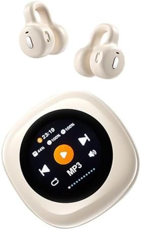 Air Conduction Bluetooth Earbuds for Active Lifestyles – Lightweight Open Ear Clip-On Design with Touch Controls for Ultimate Comfort and Awareness – Perfect for Fitness, Cycling, and Daily Commutes – Secure Fit, Bluetooth 5.4 Connectivity, and Broad Device Compatibility for Superior Sound Quality and Safety