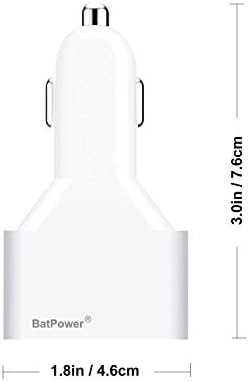 High-Power 120 W USB-C Car Charger for Laptops – Fast Charging Compatible with Mac Book Pro, HP, Dell, Razer, and Surface – Dual USB QC3.0 Output, 12 V-24 V Auto Power Supply with 59-Inch Cables – Reliable Vehicle Charger for On-the-Go Efficiency