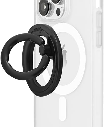 Elevate Your i Phone Experience with the Sonix Magnetic Phone Grip – Stylish Rhinestone Ring Holder for i Phone 12, 13, 14, 15 Series – Effortless 360° Rotation and Secure Mag Safe Compatibility – Sleek Silver/Clear Design for Ultimate Functionality and Fashion