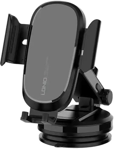 Ultimate Universal Car Phone Mount Holder with Robust Suction Base for Dashboard or Windshield – Secure Hands-Free Navigation with 360-Degree Rotatable Cradle – Sleek Black Finish for Enhanced Driving Safety and Convenience