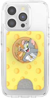 Disney Tom & Jerry Pop Socket Wallet – Whimsical Phone Grip & Expanding Card Holder with Mag Safe Compatibility – Wireless Charging Ready Accessory for Enhanced Everyday Convenience and Style