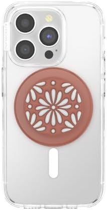 Mag Safe-Compatible Pop Socket Phone Grip – Enhanced Magnetic Grip & Stand with Wireless Charging, 40% Stronger Hold in Enamel Hammered Copper Tone – Universal Adapter Ring for Non-Mag Safe Devices, Secure One-Handed Use & Versatile Kickstand Functionality – Perfect for Android, Samsung, Google Pixel & Legacy i Phone Models