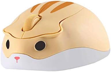 Adorable CHUYI Hamster Wireless Silent Mouse – 1200 DPI Lightweight Cordless Computer Mouse for Kids, Perfect Gift for Home, School & Travel – Fun & Functional Design in Light Blue