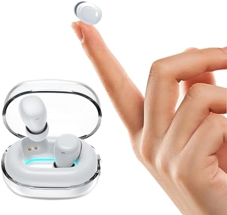 Invisible Mini Bluetooth Earbuds for Small Ears – Ultra-Discreet Wireless Headphones for Seamless Comfort at Work and Sleep – Advanced Pairing with Enhanced Device Compatibility – Ideal for Professionals Seeking Hidden Audio Solutions and All-Day Wear – Lightweight Low-Profile Design Perfect for Active Lifestyles