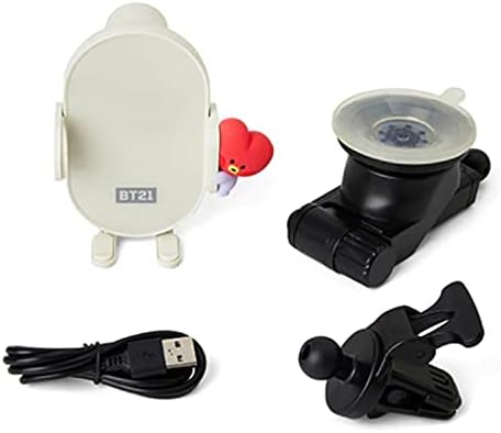 Fast Wireless Car Charger with Adjustable QI Mobile Cellphone Cradle Mount (Minini SHOOKY) – 15 W Rapid Charging, 360° Rotation, and Enhanced Compatibility for Ultimate Convenience