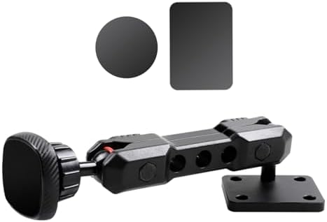 2024-2025 Jeep Wrangler JL Magnetic Phone Mount – Adjustable 360° Dashboard Cradle for Secure Navigation and Hands-Free Use – Sleek Black Finish for Enhanced Interior Style – Quick Installation for Optimal Driving Safety and Convenience