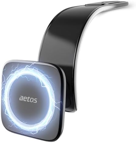 Aetos Mag Safe Car Mount: Ultimate 360° Rotatable Phone Holder for i Phone 15/14/13/12 Pro/Plus/Max & Android Devices – Adjustable Alloy Arm for Custom Positioning, Sleek Modern Design Enhances Vehicle Aesthetics, Effortless Hands-Free Navigation & Calls, Durable Yet Lightweight for Everyday Use – Elevate Safety and Convenience on the Road