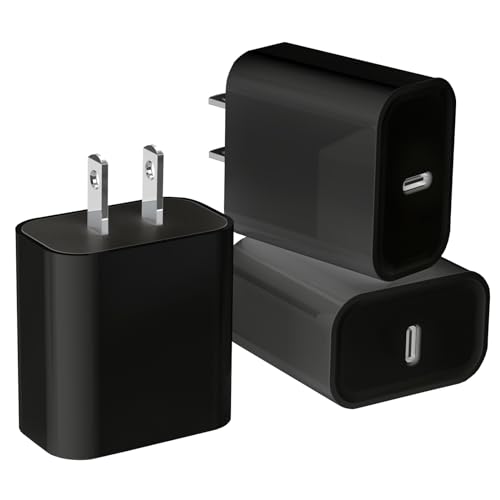Ultimate 3-Pack USB-C Fast Charger for i Phone 16/15 – 20 W Power Delivery Quick Charge Adapter for i Pad Pro, Air Pods & More – Compact, Reliable & Safe Charging Solution for Home, Office, and Travel