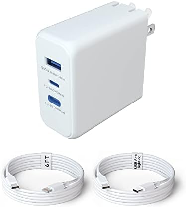 Revolutionary 65 W Ga N USB-C Fast Charger – Compact Power Adapter with PD & QC3.0 for Lenovo, HP, Dell, and Chromebook – 6.5 FT Flexible Charging Cable for Ultimate Portability and Versatile Device Compatibility