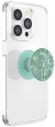 Eco-Friendly Pop Sockets Plant-Based Phone Grip & Kickstand – Translucent Cacti Design for Enhanced Durability and Compatibility – Sustainable, Recyclable, One-Handed Use – Perfect for i Phone, Samsung, and More – Supports Food Insecurity Initiatives