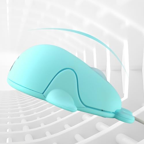 Delightful Pink Dolphin USB Wired Mouse – Adorable 1600 DPI Optical Mouse for Kids and Adults | Perfect for Travel, School, Office & PC Use | Fun Cartoon Design for Enhanced Productivity and Smiles