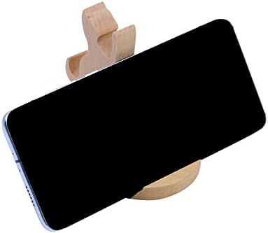 Whimsical Dog-Themed Wooden Phone Stand – Charming Desk Accessory for Mobile Devices, Perfect Gift for Pet Enthusiasts, Stylish and Functional Home Office Decor with Stable Anti-Slip Base for Enhanced Productivity and Optimal Viewing Experience