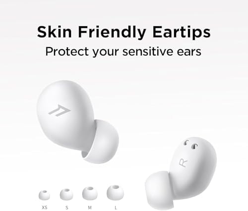 Elevate Your Sleep Experience with 1 MORE Mini Sleep Earbuds – Ultra-Lightweight Comfort for Side Sleepers, Enhanced Bluetooth 5.3 Connectivity, Advanced Noise Isolation, Discreet Design for All-Night Use, Built-in White Noise Feature for Ultimate Relaxation, Ideal for Travel and Home, Unlock Restorative Sleep and Energizing Mornings