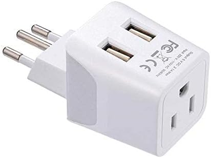 Compact Dual USB Travel Adapter for Effortless Charging in Australia, New Zealand, and China – Essential Type I Plug for Phones, Tablets, and Cameras – Quick Charge Capability with Universal Compatibility for Hassle-Free Global Adventures