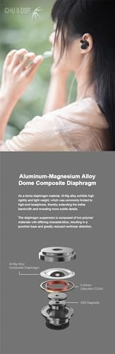 Moondrop CHU II USB-C Dynamic Driver In-Ear Monitors – High-Performance Sound for Audiophiles, Ergonomic Comfort for All-Day Wear, Built-In Microphone for Hands-Free Calls, Fast Connectivity for Seamless Use