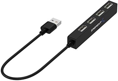 SABRENT 90 W 20-Port USB 2.0 Fast Charging Hub – Ultimate Multi-Device Power Station with UL Certified 12 V Adapter for Quick and Efficient Charging of Smartphones, Tablets, and More – Compact Design for Home and Office Use