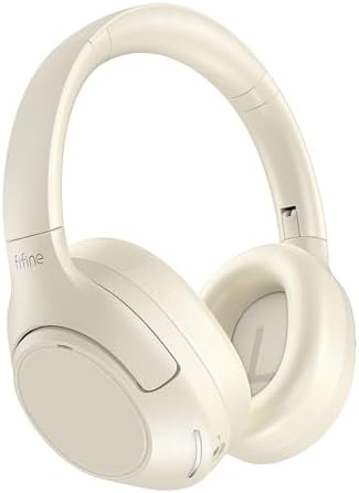 FIFINE X3 Bluetooth Over-Ear Headphones with Enhanced Noise Cancellation – 65-Hour Battery Life for Ultimate Listening Freedom – Ultra-Soft Cushions Perfect for Music, Gaming, and Travel – Compatible with i Phone, Android, and Tablets – Immerse Yourself in Superior Sound Quality