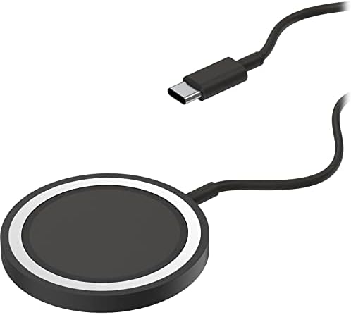 Otter Box Mag Safe Wireless Charging Pad – White – High-Speed 15 W Fast Charging, Qi-Compatible Design, Non-Slip Surface for Secure Power Delivery, Ideal for i Phone Accessories and Modern Tech Setups