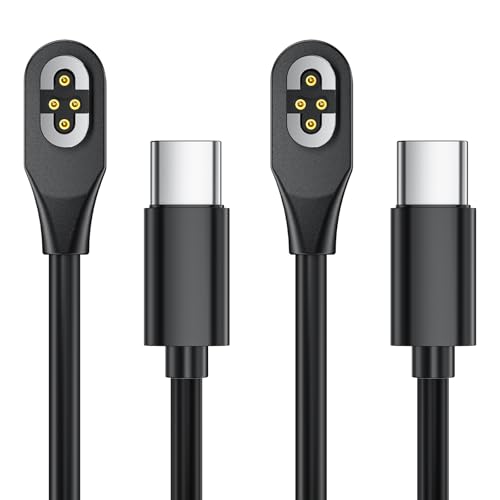 Charging Cable Compatible with SHOKZ OpenSwim Pro S710,Open-Ear Headphones Magnetic USB 4-Pin Charger Cord Cable for Shokz OpenSwim Pro S710(2Pack, 3.3ft) – Enhanced Compatibility and Speed