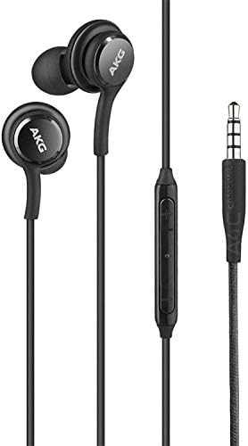 Premium AKG Stereo Earbuds for Samsung Galaxy S10 Series – Tangle-Free Headphones with Microphone & Volume Control – Dual Pack for Enhanced Sound Experience – Perfect for Music Lovers and Professionals