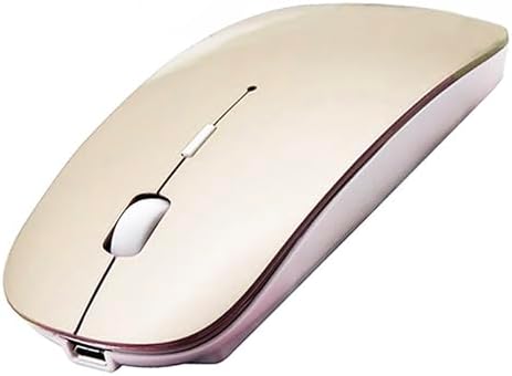 Sleek Bluetooth Wireless Mouse for Mac, Windows & i Pad – Ergonomic Design, High-Precision Navigation, Rechargeable & Dual-Mode Compatibility (Gray & Black) – Elevate Your Productivity with Clutter-Free Connectivity
