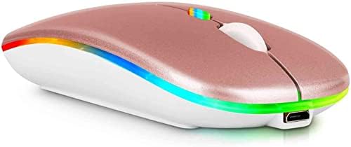 Urban X Premium Bluetooth Rechargeable Mouse – Sleek Midnight Black Wireless Mouse for Dell Precision 7000 7760, i Pad, PC & Mac – Ergonomic Design, Silent Click, and Multi-Device Compatibility for Enhanced Productivity