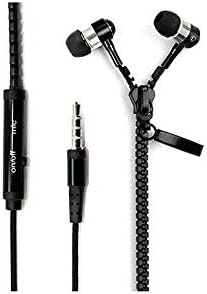 Premium Wired Earphones with Microphone for Active Lifestyles – Noise Cancelling In-Ear Headphones with Deep Bass Stereo Sound for Workouts, Gaming, and Clear Calls (Black) – Versatile Compatibility and Ergonomic Comfort