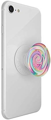 Vibrant Mag Safe Rainbow Glass Pop Socket Grip & Stand – Secure Hands-Free Kickstand for Effortless Wireless Charging and Enhanced Smartphone Functionality