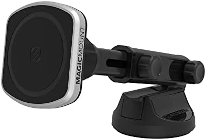 Transform Your Driving Experience with the Scosche MP2 FM-XCES0 Magic Mount Pro2 – Universal Flush Magnetic Car Mount Compatible with Mag Safe, i Phones, Galaxy, Pixel & All Smartphones – Effortless Hands-Free Access and Enhanced Stability for Safe Navigation