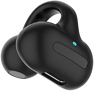 Revolutionary Open Ear Bluetooth Ear Clip Headphones – Premium Bone Conduction Wireless Earbuds for Active Lifestyles, Ideal for Running, Cycling, and Workouts (Black) – Unmatched Comfort and Safety Features
