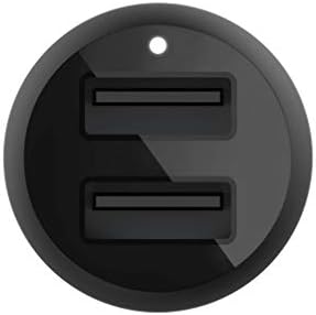 Belkin 24 W Dual USB Car Charger – Ultra-Fast Charging Adapter with 2 x 12 W USB-A Ports & Included Micro-USB Cable for i Phone 14/13, Samsung Galaxy, Air Pods & More – Compact Power Solution for On-the-Go Charging Needs