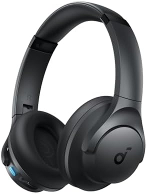 Elevate Your Listening Experience with Anker Soundcore Q11 Wireless Over-Ear Headphones – Unmatched 60-Hour Battery Life, Powerful Deep Bass for Immersive Sound, Hi-Res Audio Certification for Crystal Clear Clarity, Effortless Detachable Ear Cushions for Easy Maintenance, and Innovative Multipoint Connectivity for Dual Device Pairing Flexibility