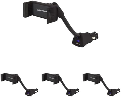 Scosche HDVM 3-in-1 Universal Cell Phone Mount: Versatile Suction Cup Holder for Windshield, Dashboard, and Vent – Compatible with i Phone 16/15/14/13/12 & Smartphones Up to 3.5 Inches – Enhanced Stability for Safe Hands-Free Use