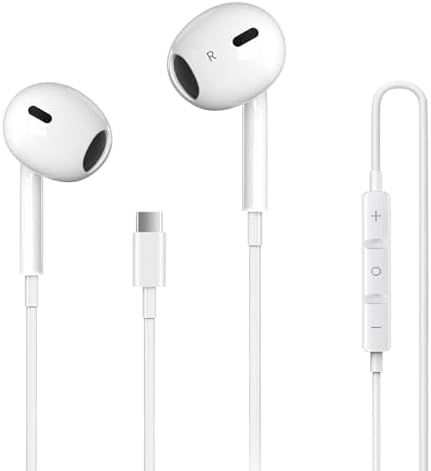Premium i Phone Compatible Wired Earbuds – Dual Pack Featuring Noise Cancellation, Integrated Microphone, and Easy Volume Control for Superior Sound Experience – Ideal for Music Lovers, Call-Handling, and Podcast Enthusiasts Across All i Phone Models Including 14, 13, 12, 11, X, 8, 7, SE, Pro, Max, Plus – Enhance Your Daily Audio Journey with Comfort and Clarity