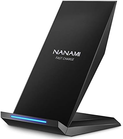 NANAMI Ultra-Fast Qi Certified Wireless Charging Dock – Ergonomic Stand for i Phone 16 Series and Samsung Galaxy S24/S23/S22/S21/S20 – Streamlined Power Delivery with 7.5 W for i Phones & 10 W for Samsung – Secure Anti-Slip Design with LED Status Indicator – Revolutionize Your Charging Routine with Enhanced Compatibility and Speed